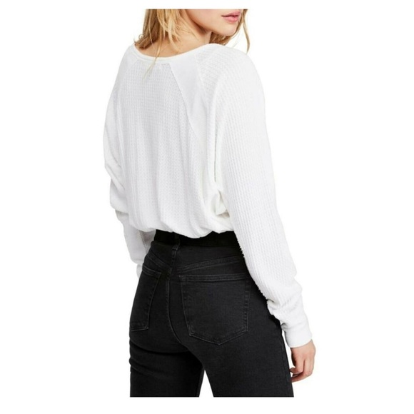 Free People Waffle Long Sleeve 🤍 - Picture 2 of 6